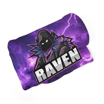 Deka FORTNITE RAVEN Fialová bouře: 150x120 cm
