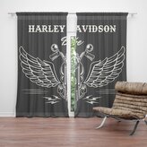 Závěs Harley-Davidson S křídly: 2ks 140x250cm