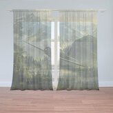 Záclony Bojové letadlo v horách: 2ks 150x250cm