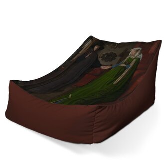 Dětský sedací vak Lounge Svatba manželů - Jan van Eyck: 80 x 95 x 50 cm