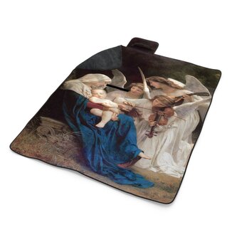 Plážová deka Panna s anděly - William-Adolphe Bouguereau: 200x140 cm Plážová deka Panna s anděly - William-Adolphe Bouguereau: 200x140 cm