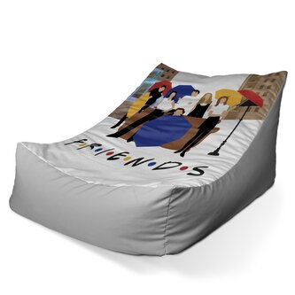 Sedací vak Lounge Seriál přátelé FRIENDS Gauč u fontány: 120 x 100 x 80 cm