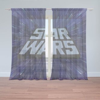 Záclony Star Wars Vesmír: 2ks 150x250cm Záclony Star Wars Vesmír: 2ks 150x250cm