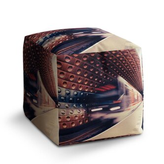 Taburet Cube Metro v barevné stanici: 40x40x40 cm