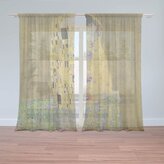 Záclony Polibek - Gustav Klimt: 2ks 150x250cm