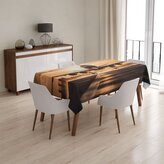 Ubrus Letadlo přistávající při západu slunce: 130x170 cm