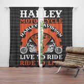Závěs Harley-Davidson Live to ride, ride to live: 2ks 140x250cm