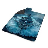 Plážová deka Válečná loď prorážející oceán: 200x140 cm