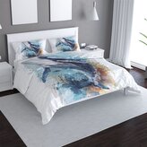 Povlečení Akvarelová velryba: 140x220 / 90x70