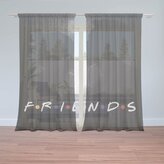 Záclony Seriál přátelé FRIENDS Polibek: 2ks 150x250cm