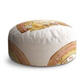 Taburet Circle Podzimní duha: 38x48 cm