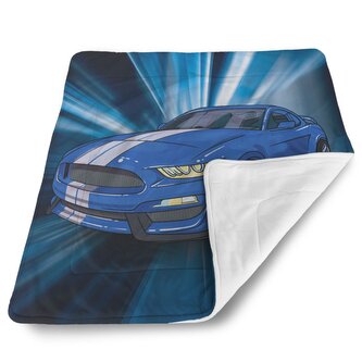 Deka pro miminko Mustang Modré pozadí: 80x100 cm Deka pro miminko Mustang Modré pozadí: 80x100 cm