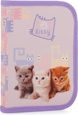 OXYBAG Školní penál jednopatrový Mazlíčci