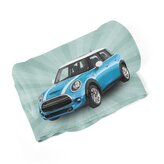 Deka Mini sedan Zelené pozadí: 150x120 cm