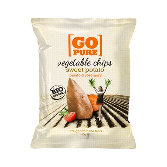 Chipsy batátové s rozmarýnem 40 g BIO   GO PURE