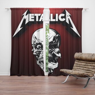 Závěs METALLICA Death metal: 2ks 140x250cm Závěs METALLICA Death metal: 2ks 140x250cm