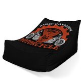 Dětský sedací vak Lounge Harley-Davidson motor Černé pozadí: 80 x 95 x 50 cm