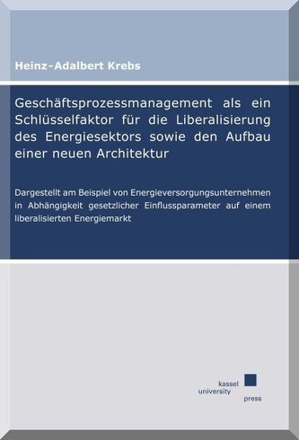 Geschäftsprozessmanagement als ein Schlüsselfaktor für die Liberalisierung des Energiesektors sowie den Aufbau einer neuen Archi