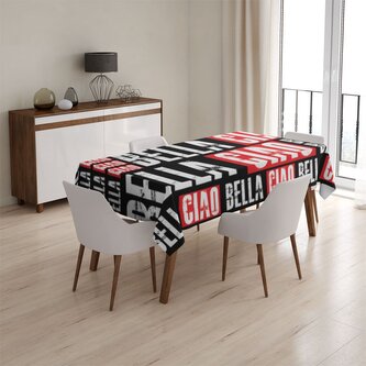 Ubrus La Casa de Papel Professor or Bella Ciao motiv 2: 145x240 cm Ubrus La Casa de Papel Professor or Bella Ciao motiv 2: 145x240 cm