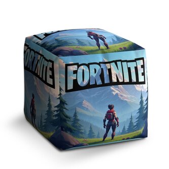 Taburet Cube FORTNITE Horská krajina: 40x40x40 cm Taburet Cube FORTNITE Horská krajina: 40x40x40 cm