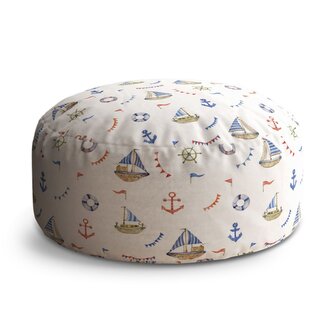 Taburet Circle Na vlnách oceánu: 38x48 cm