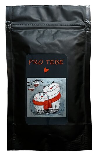 Káva - medvědi šála červená – mletá