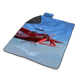Plážová deka Červené letadlo: 200x140 cm
