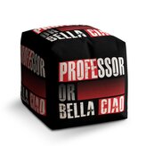 Taburet Cube La Casa de Papel Professor or Bella Ciao motiv 3: 40x40x40 cm