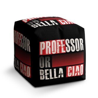 Taburet Cube La Casa de Papel Professor or Bella Ciao motiv 3: 40x40x40 cm Taburet Cube La Casa de Papel Professor or Bella Ciao motiv 3: 40x40x40 cm
