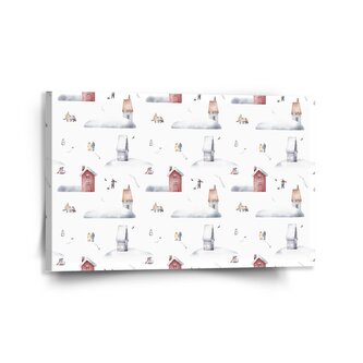 Obraz Zimní radovánky: 120x80 cm