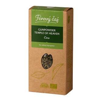 Fairobchod Bio zelený čaj Gunpowder Chrám nebes sypaný, 80 g