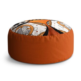 Taburet Circle Star Wars Ohnivé pozadí: 38x48 cm