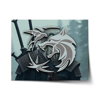 Plakát Zaklínač V mlze: 90x60 cm