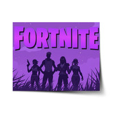 Plakát FORTNITE Fialová silueta: 90x60 cm
