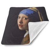 Deka pro miminko Dívka s perlou - Johannes Vermeer: 80x100 cm
