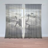 Záclony Stíhací letadla: 2ks 150x250cm