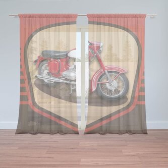 Záclony Jawa panelka Vintage: 2ks 150x250cm