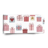 Obraz Růžové dárečky: 110x50 cm