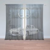 Záclony Mercedes-Benz 300 SL V lese: 2ks 150x250cm