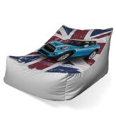 Dětský sedací vak Lounge Mini sedan Britská vlajka: 80 x 95 x 50 cm
