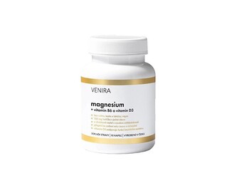 Venira Magnesium s vitaminem B6 a vitaminem D 90 kapslí