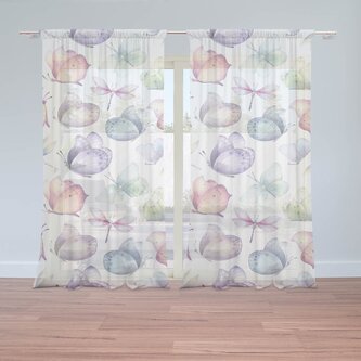 Záclony Slet motýlů: 2ks 150x250cm