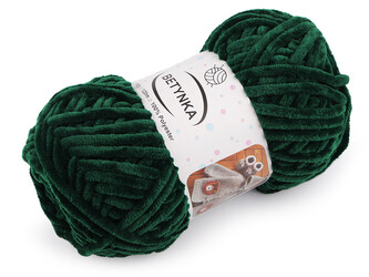Pletací žinylková příze Betynka 100 g - 1 ks - 16 (362) zelená tmavá