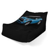 Sedací vak Lounge Mini sedan Černé pozadí: 120 x 100 x 80 cm