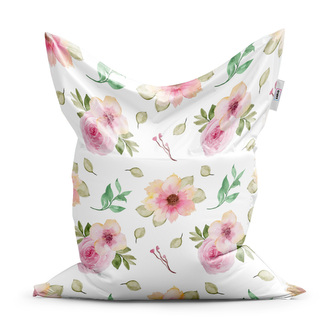 Sedací vak Růžové květy: 200x140 cm