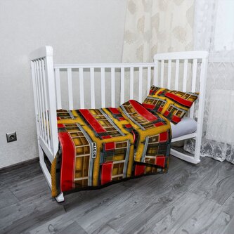 Dětské povlečení do postýlky Pražské historické tramvaje Žlutý Pattern: 100x135 / 40x60 Dětské povlečení do postýlky Pražské historické tramvaje Žlutý Pattern: 100x135 / 40x60
