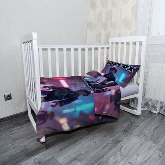 Dětské povlečení do postýlky ROBLOX Neonové město: 100x135 / 40x60 Dětské povlečení do postýlky ROBLOX Neonové město: 100x135 / 40x60