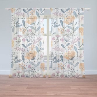 Záclony Rozkvetlá zahrada: 2ks 150x250cm