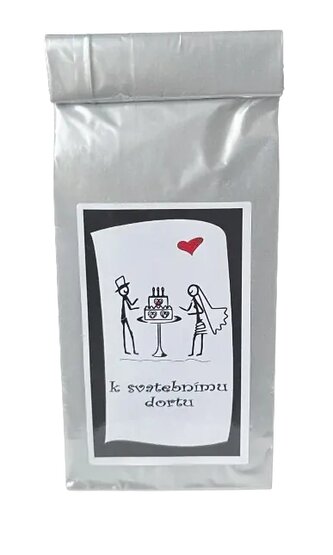 Čaj - k svatebnímu dortu  – rozkvetlá zahrada