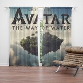 Závěs Avatar The Way of Water Létající město: 2ks 140x250cm